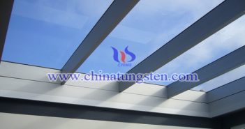 cesium tungstate applied for sun protection glass picture