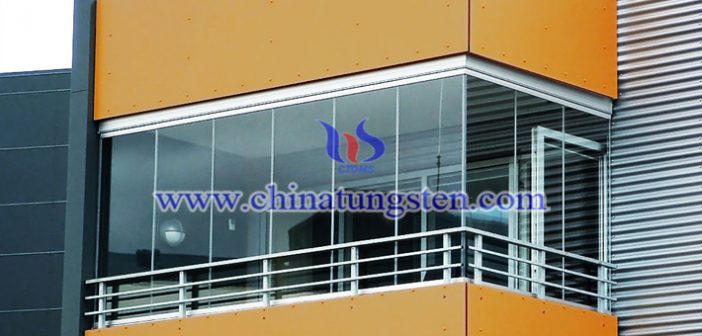 cesium tungstate nanopowder applied for balcony thermal insulating glass coating picture