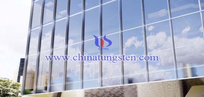 cesium tungsten oxide applied for large area glass curtain wall picture