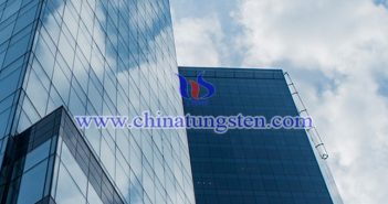 Cs0.32WO3 applied for large area glass curtain wall picture