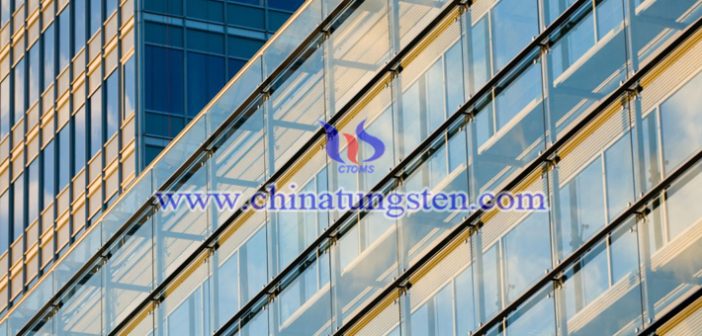 Cs doped tungsten oxide nanoparticles applied for building glass thermal insulation coating picture