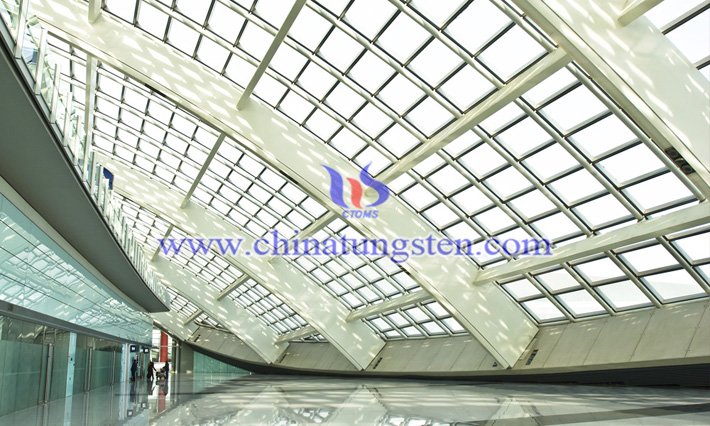 nano tungsten oxide applied for glass heat insulation coating picture