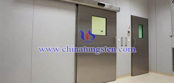 tungsten alloy radiation shielding door applied for X-ray room image