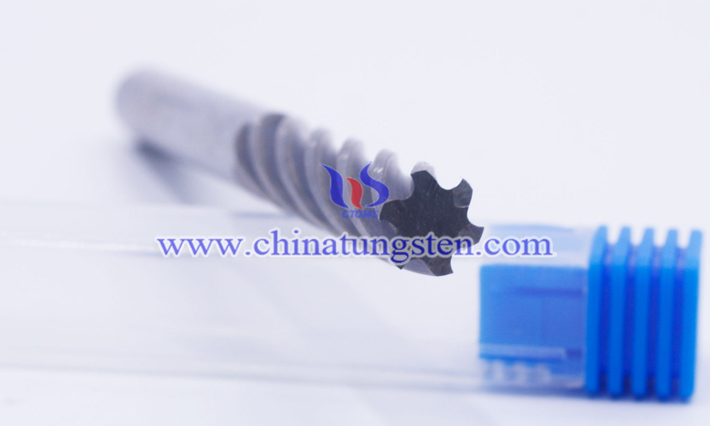 tungsten carbide spiral fluted reamer image