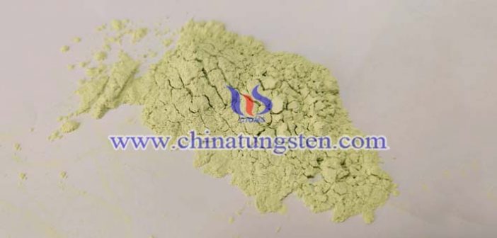 yellow tungsten oxide applied for organic waste gas purification image