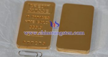 gold plated tungsten bar picture