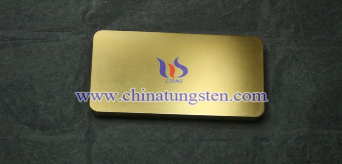 gold plated tungsten paperweight picture