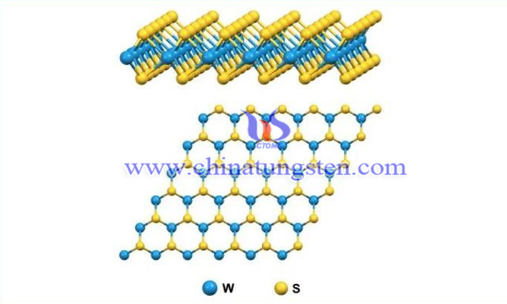 tungsten disulfide molecular formula image