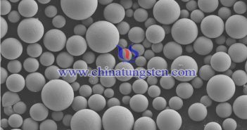 spherical tungsten powder SEM