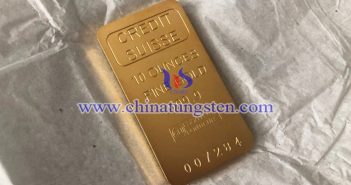 tungsten gold bar picture