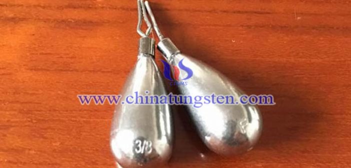 tungsten teardrop fishing weight picture