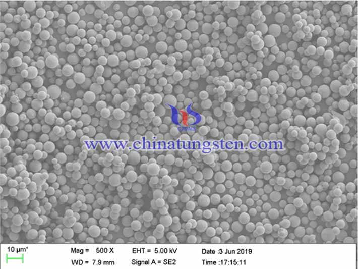 球形鎢粉微觀結(jié)構(gòu)分析圖片